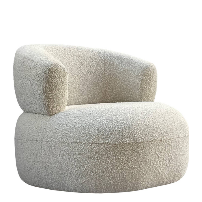 Luna Occasional Chair in Boucle Ivory