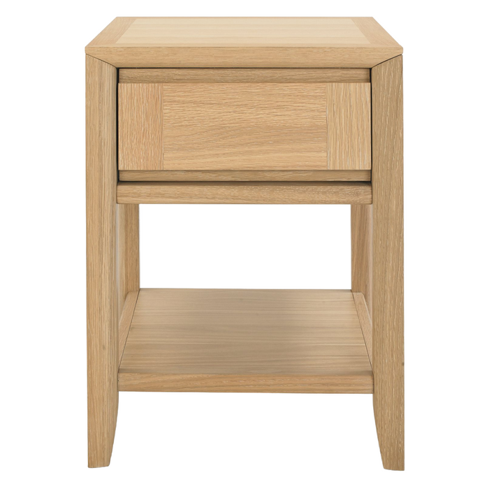 Bentley Designs Bergen Oak Lamp Table With Drawer