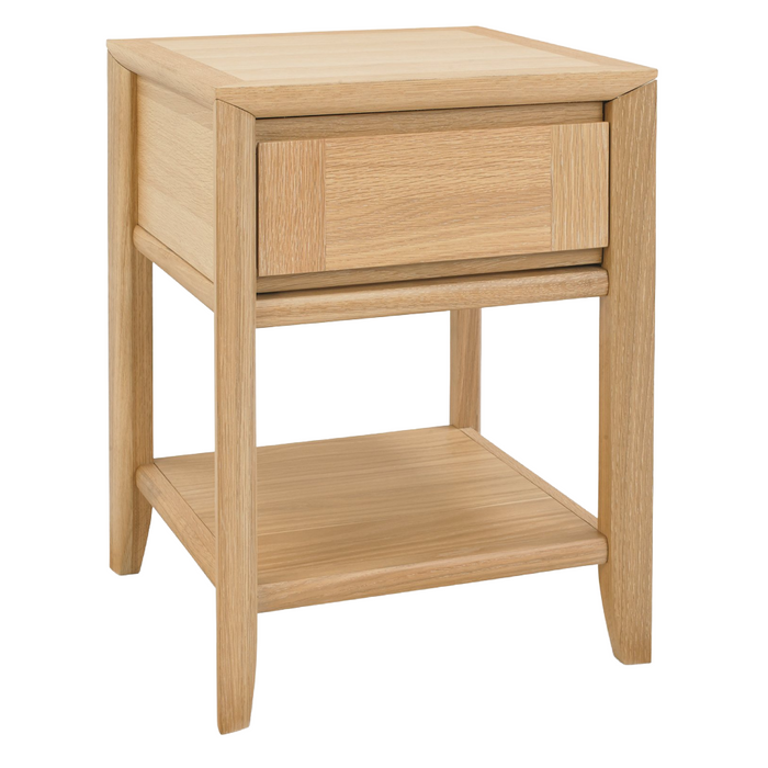 Bentley Designs Bergen Oak Lamp Table With Drawer