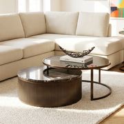 Belvedere Black Set of 2 Nesting Coffee Tables