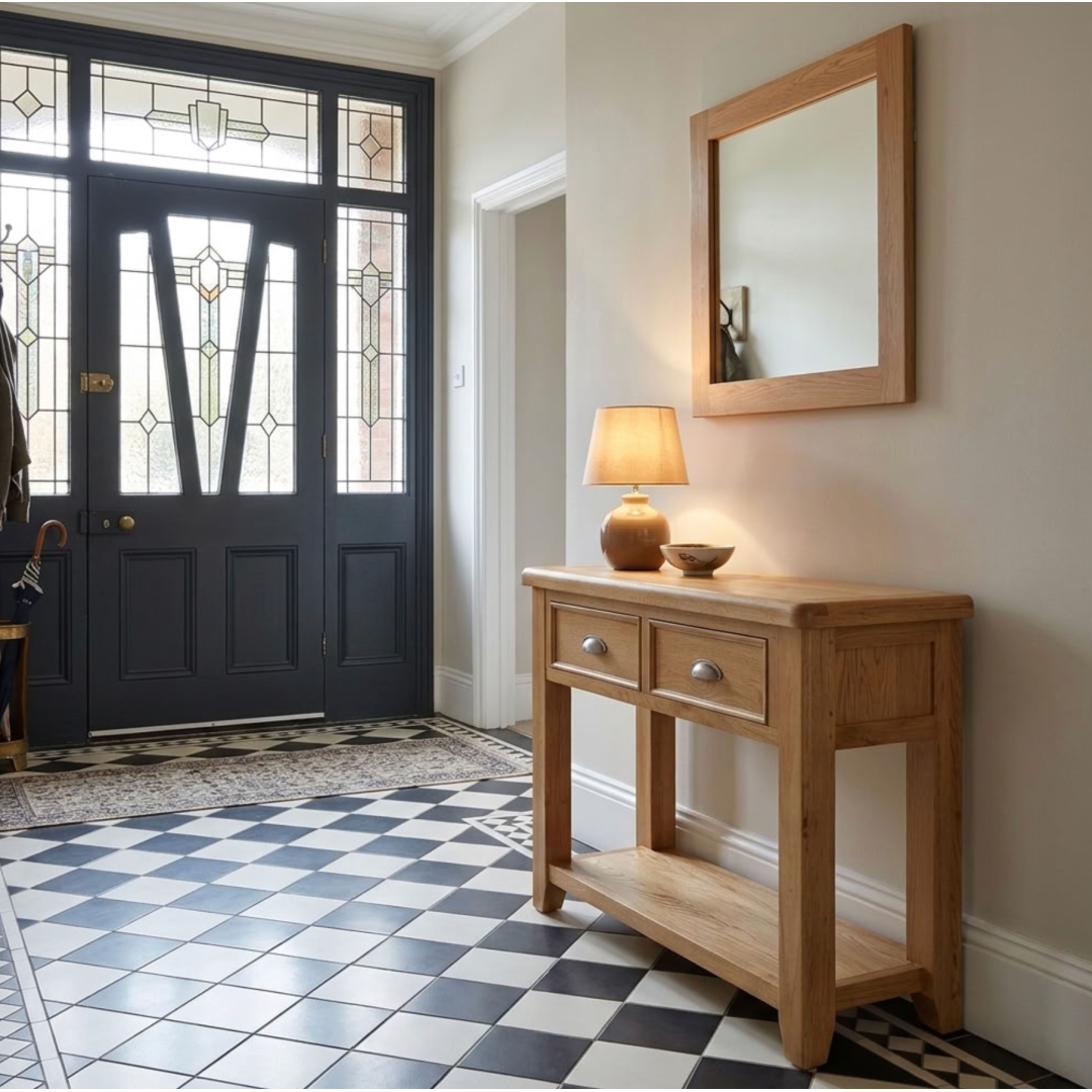 Kingsbury Oak Small Console Table