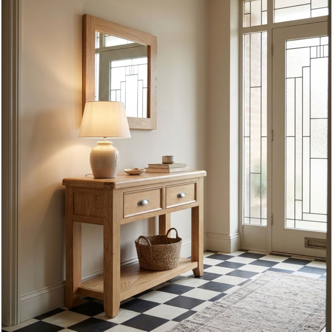 Kingsbury Oak Small Console Table
