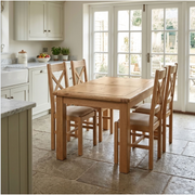 Kingsbury Oak 120/160 Butterfly Ext Table