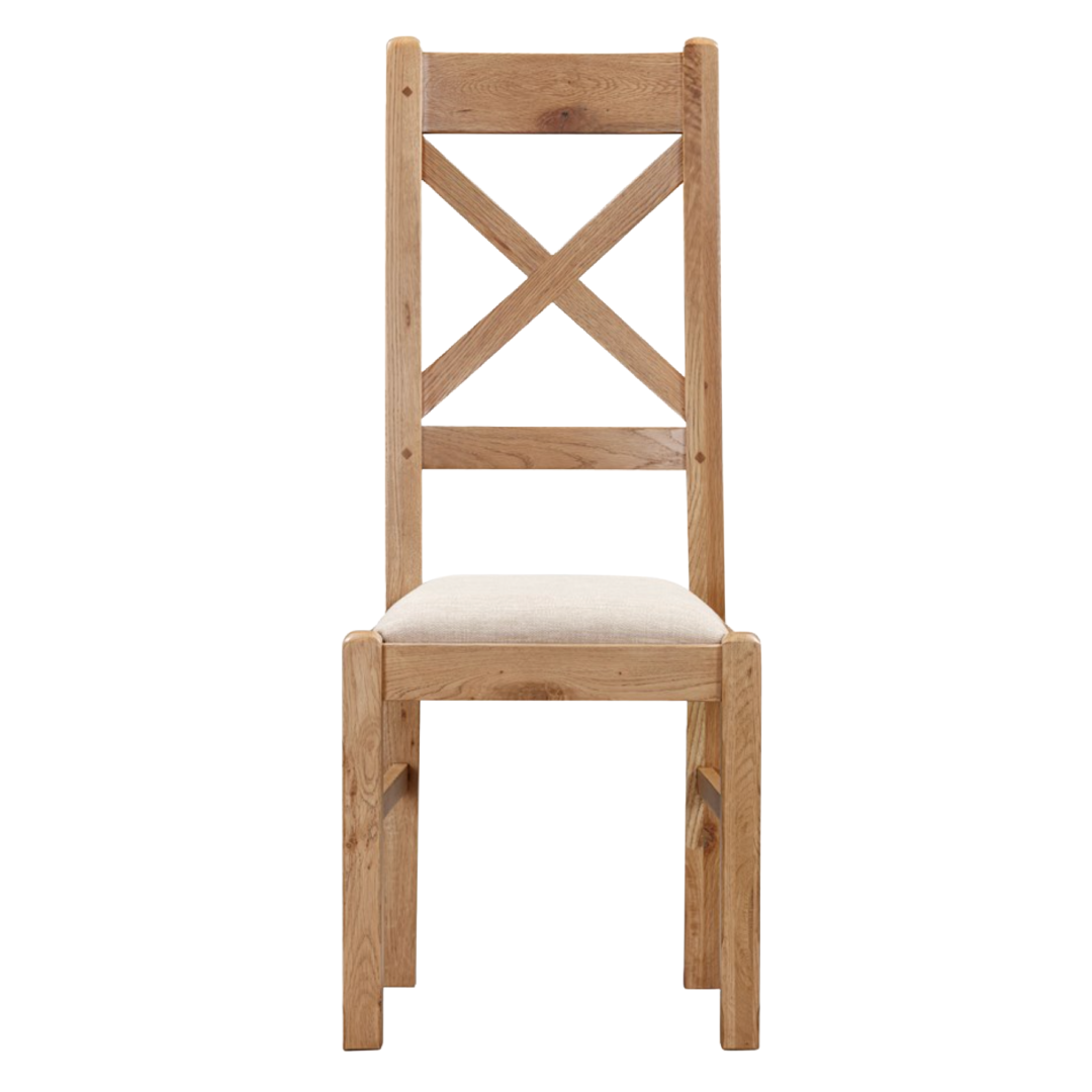 Kingsbury Oak Cross Back Chair (Pair)