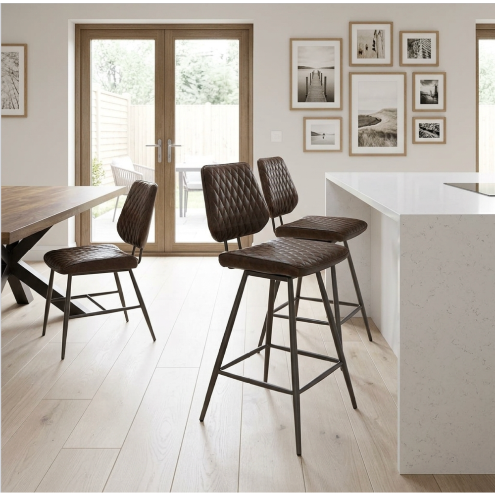 Dalton Brown Lather Bar stool