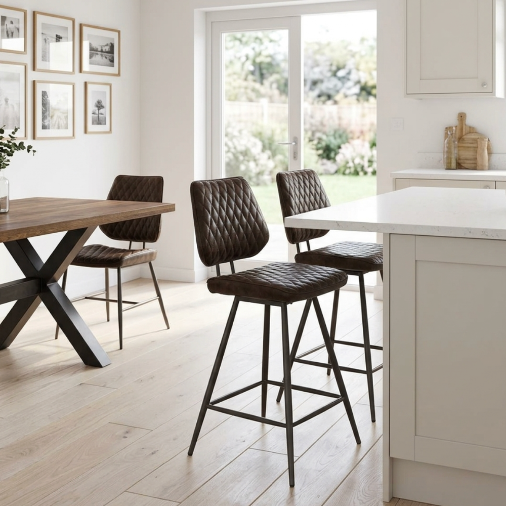 Dalton Brown Lather Bar stool