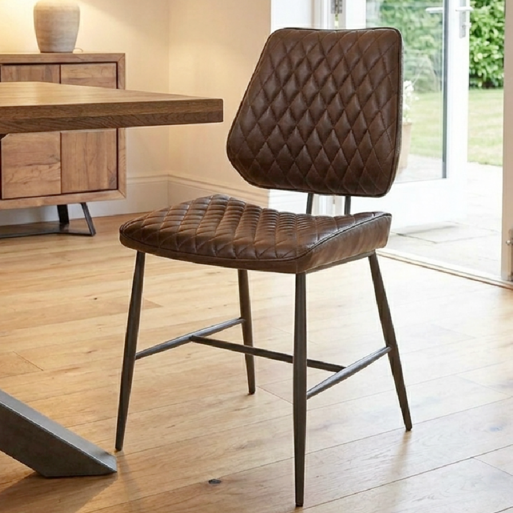 DALTON DINING CHAIR (DARK BROWN)