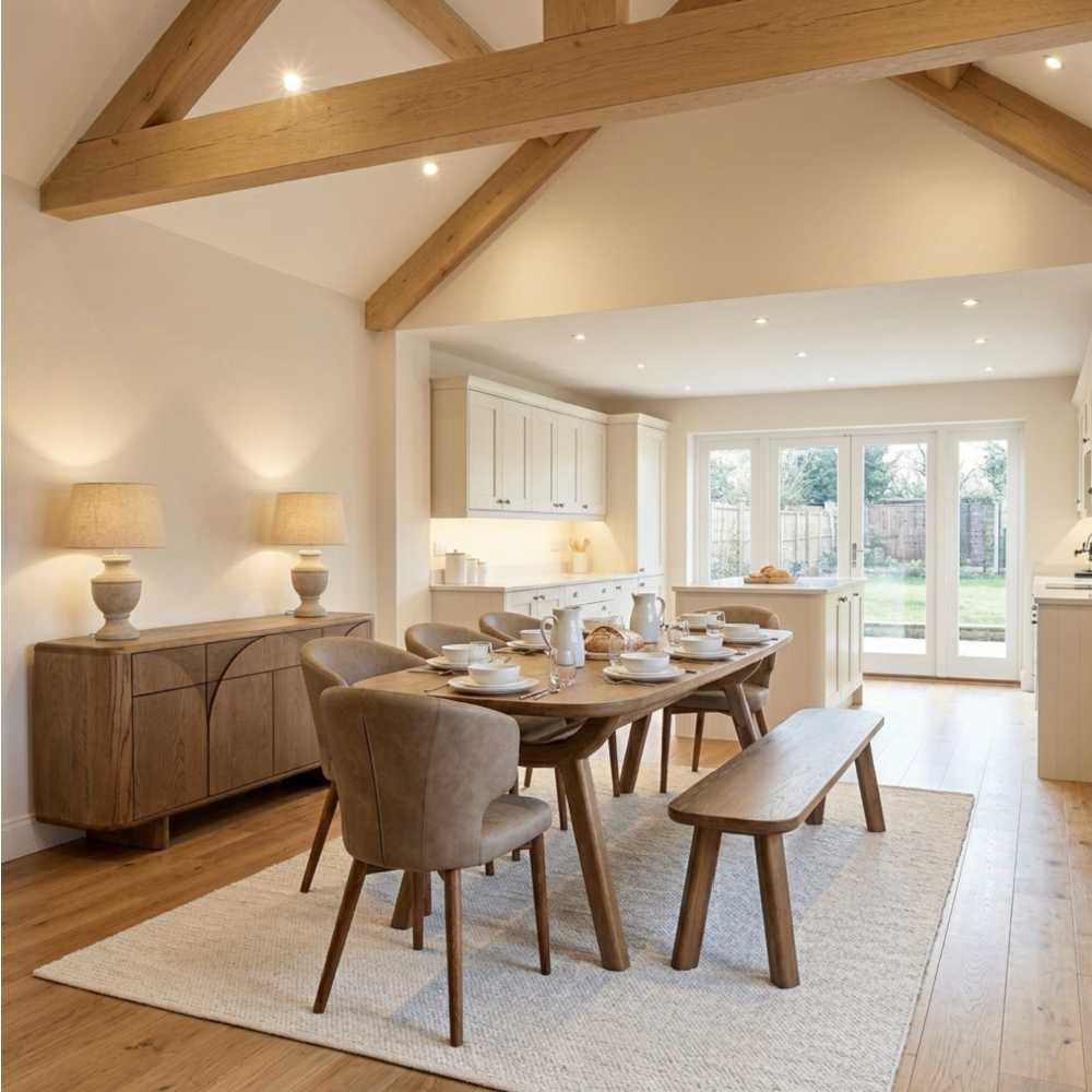Austin Warm Oak 200cm Dining Table