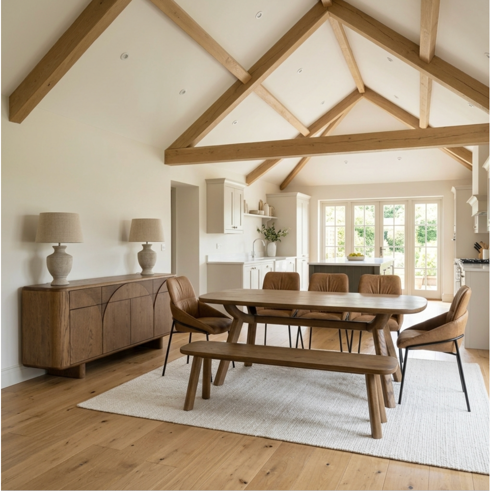 Austin Warm Oak 200cm Dining Table