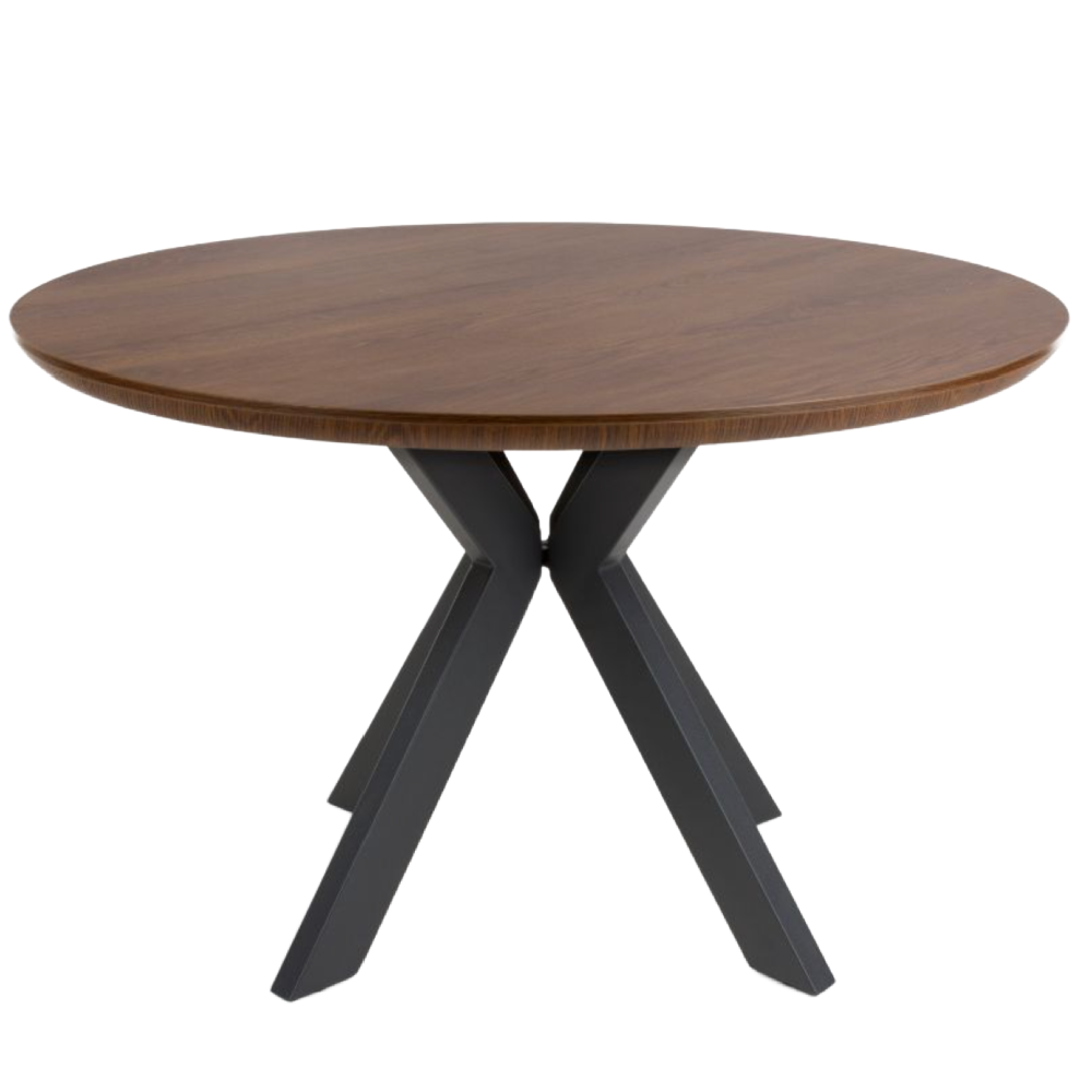 Boston Round Table 1200mm – Rustic Oak