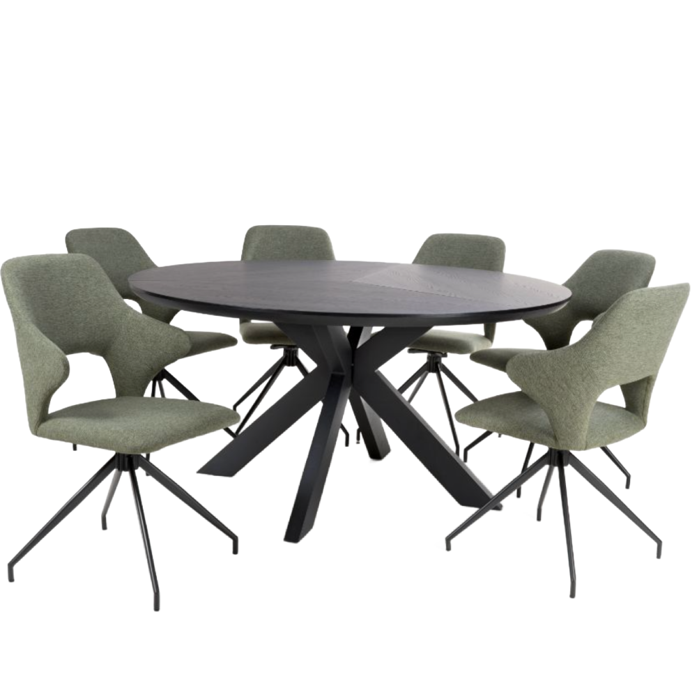 Boston Round Table 1500mm – Black