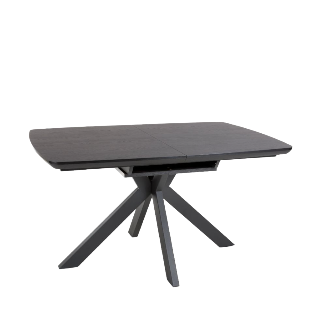Boston Extending Table 1400mm – 1800mm Black