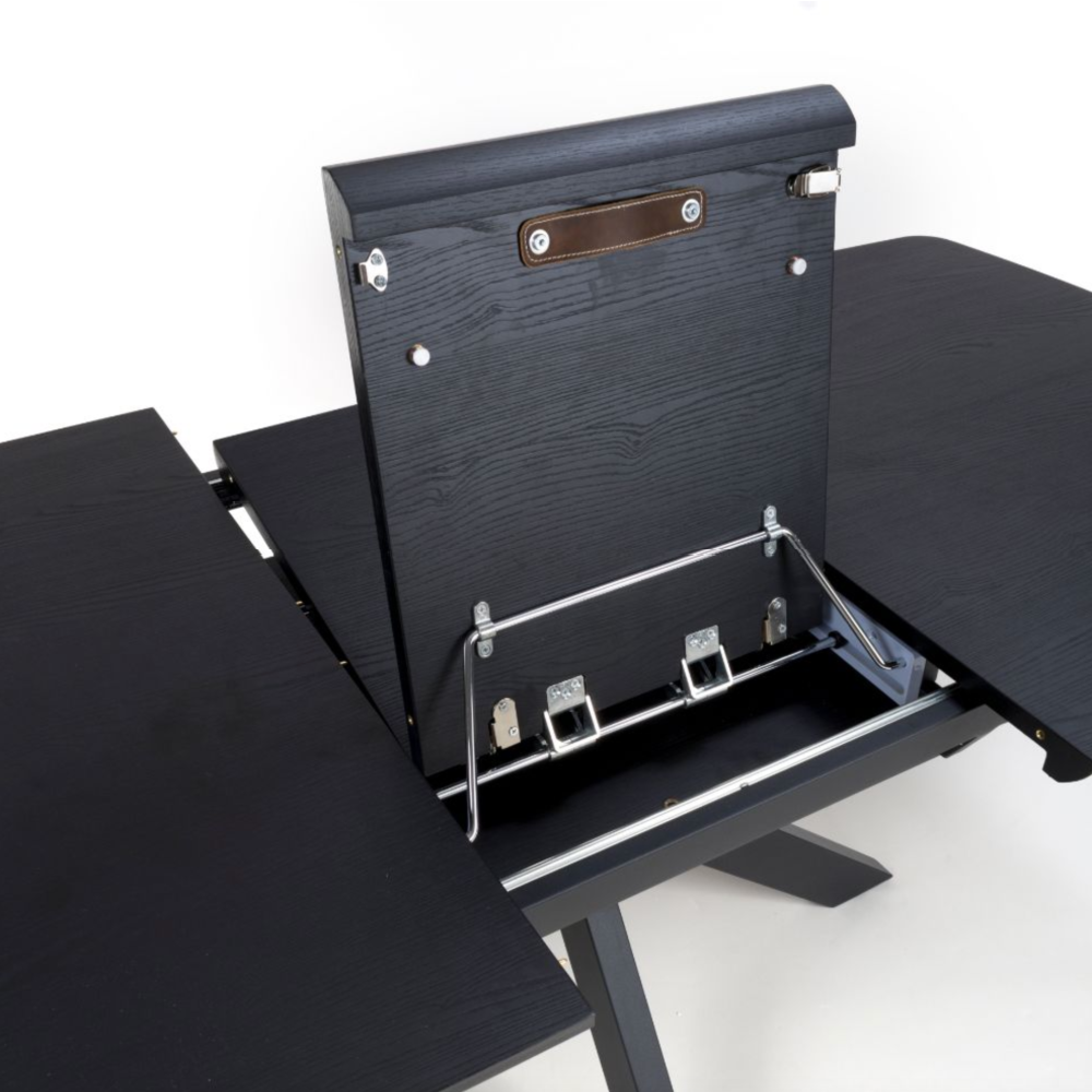 Boston Extending Table 1400mm – 1800mm Black