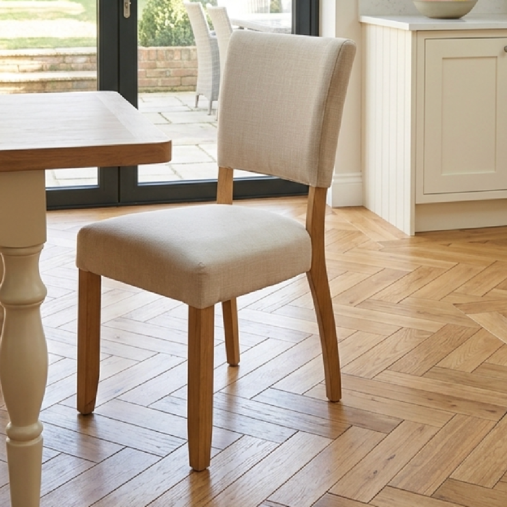 BURFORD FULLY UPHOLSTERED DINING CHAIR PAIR
