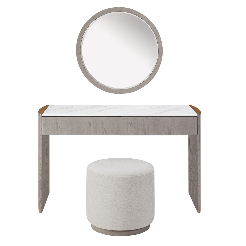 Mondello 2 Drawer Dressing Table Washed Oak