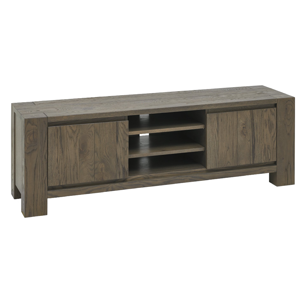 Logan Fumed Oak Media Unit
