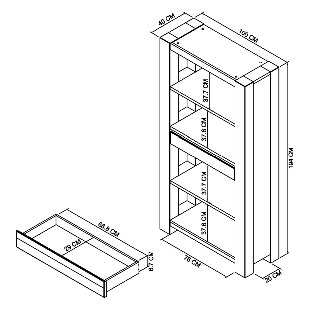 Logan Fumed Oak Display Cabinet