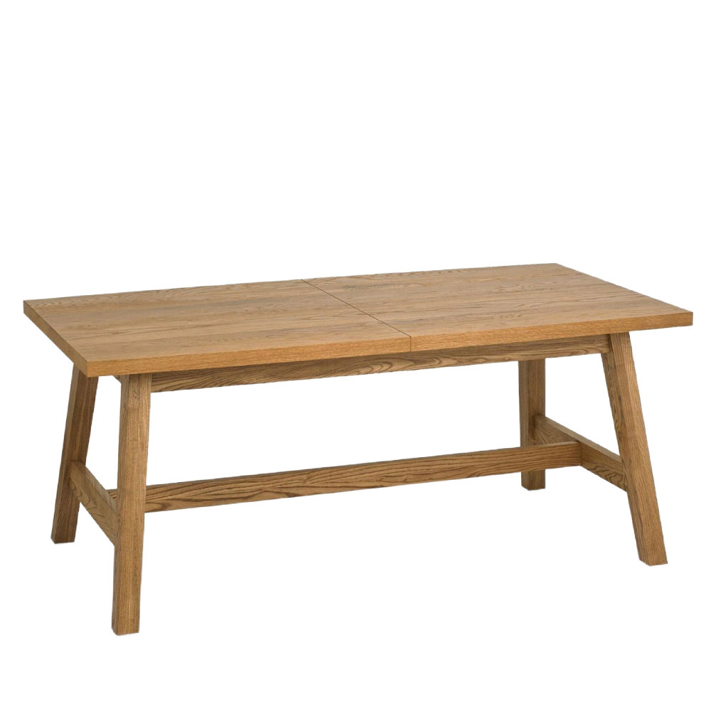 Camden 4-6 Seater Dining Table Rustic Oak