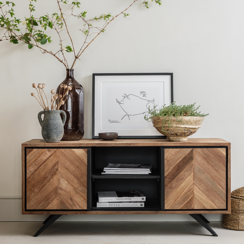 Camden Reclaimed Teak Wood TV Unit