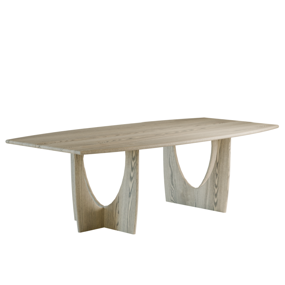 Kristensen solid Oak Long Boat Table