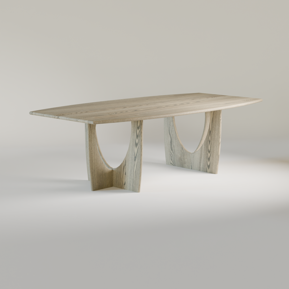 Kristensen solid Oak Long Boat Table
