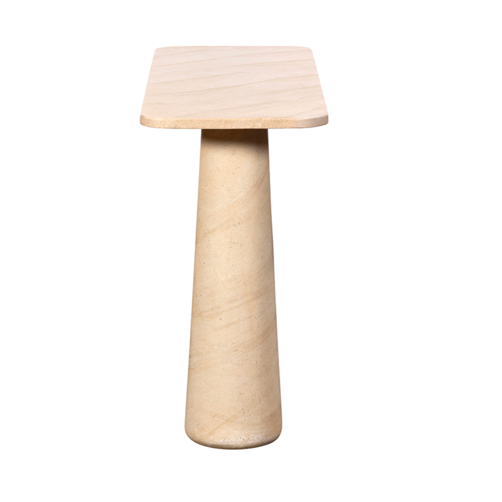 Ida travertine console table
