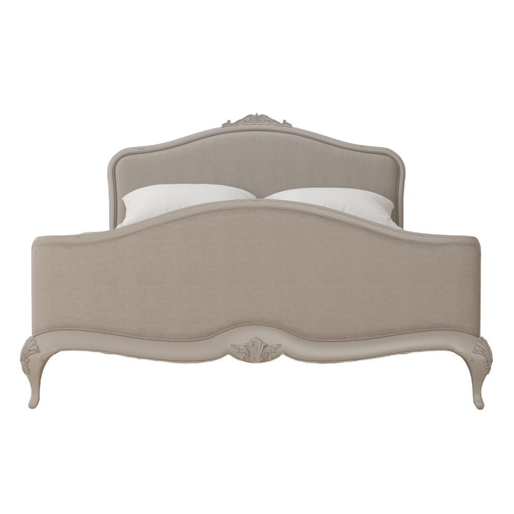 ETIENNE BEDROOM - GREY 135CM-180cm RATTAN BED