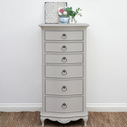 ETIENNE BEDROOM - GREY TALL BOY