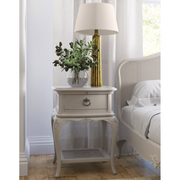 ETIENNE BEDROOM - GREY 1 DRAWER BEDSIDE CHEST