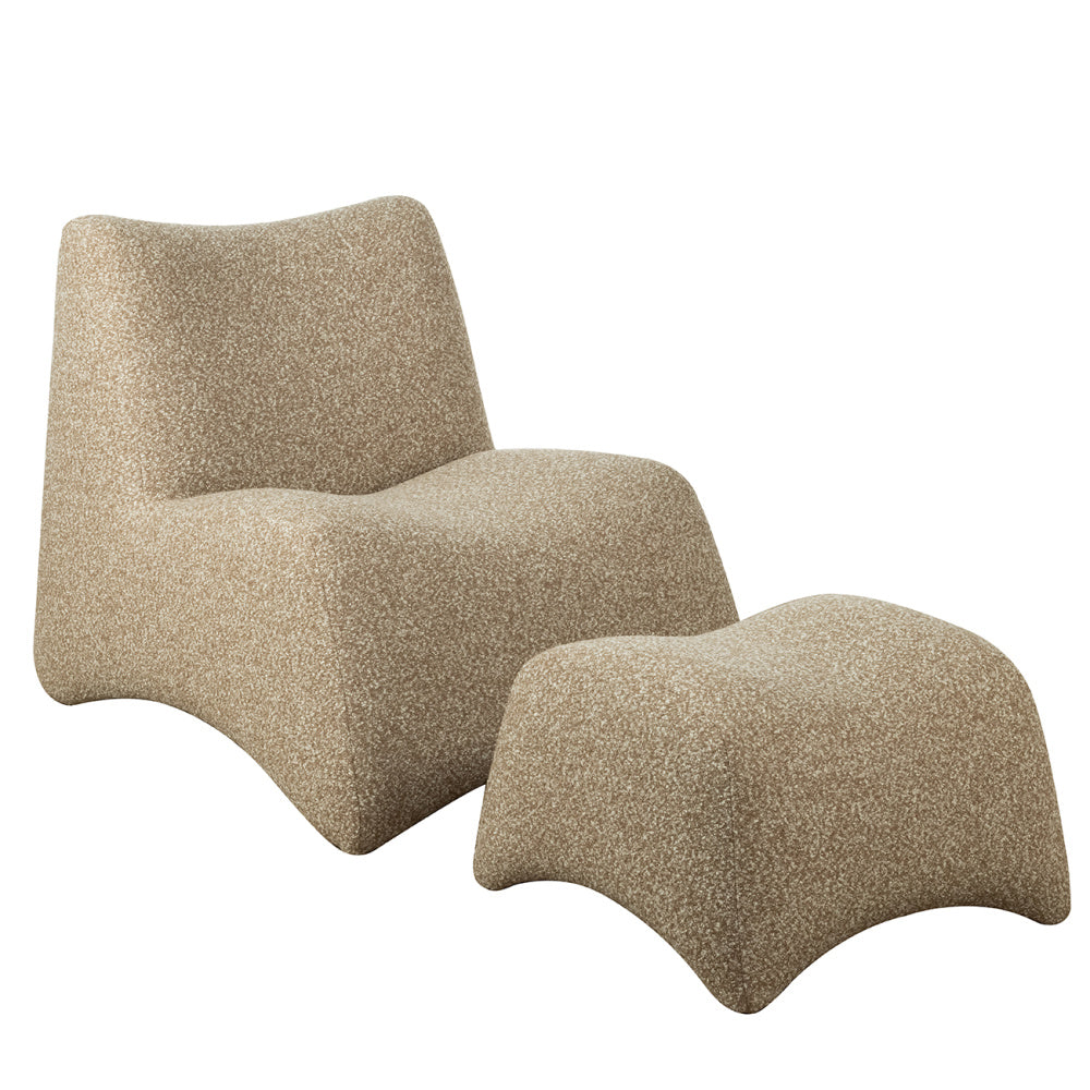 Bangkok Upholstered Occasional Chair and Stool