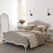 ETIENNE BEDROOM - GREY 135CM-180cm RATTAN BED