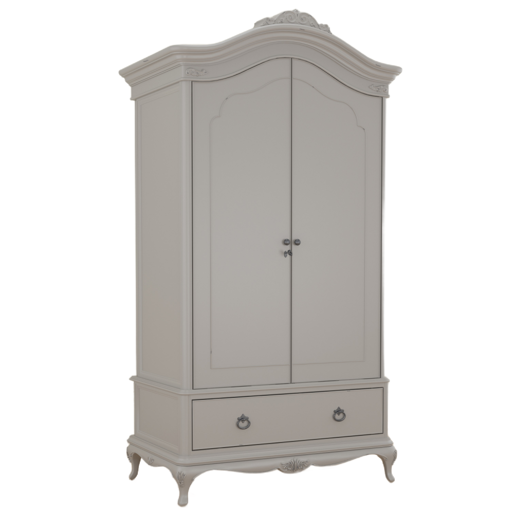 ETIENNE BEDROOM - GREY DOUBLE WARDROBE
