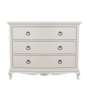 ETIENNE BEDROOM - GREY 3 DRAWER LOW CHEST