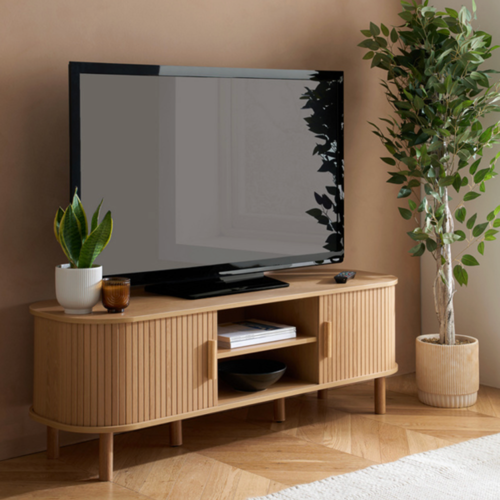 AXEL FLUTED TV UNIT OAK