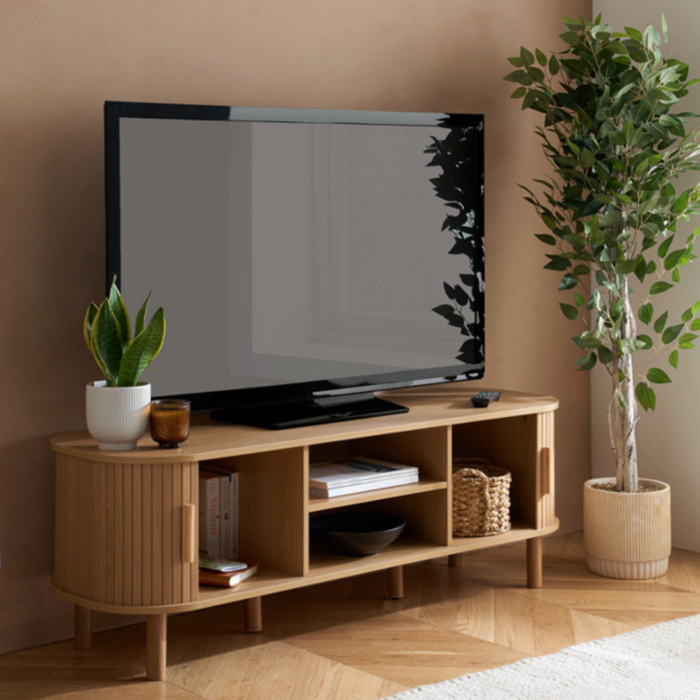 AXEL FLUTED TV UNIT OAK