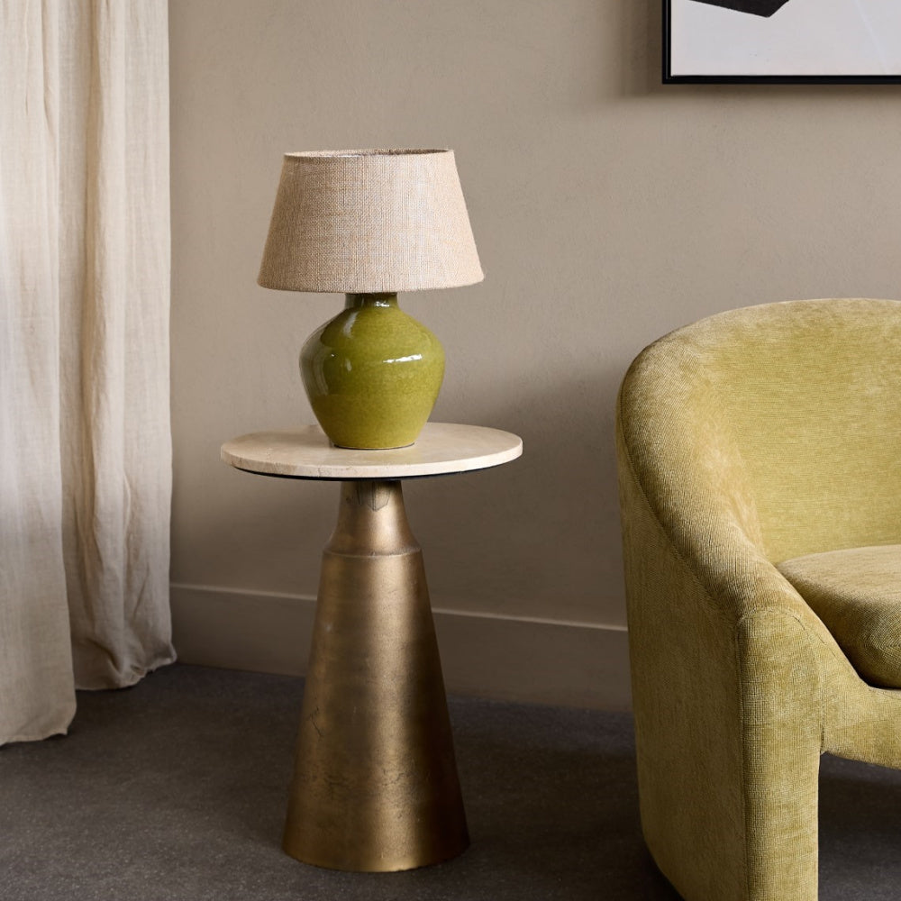Aubrey Green Ceramic Table Lamp Small E27 60W