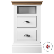 New England Painted 2 draweropen top bedside