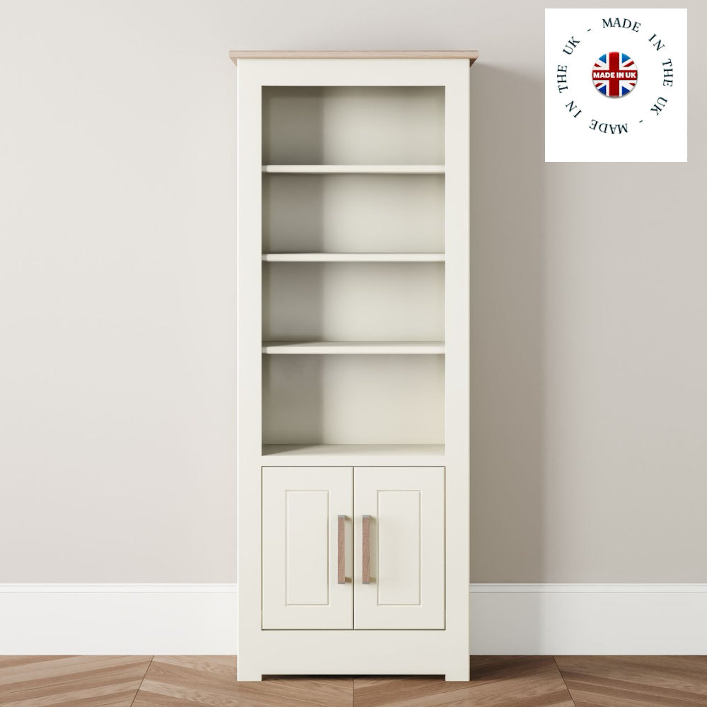 Modo Painted Bookcase with lower Cupboard