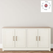 Modo Painted Wide 4 Door Sideboard