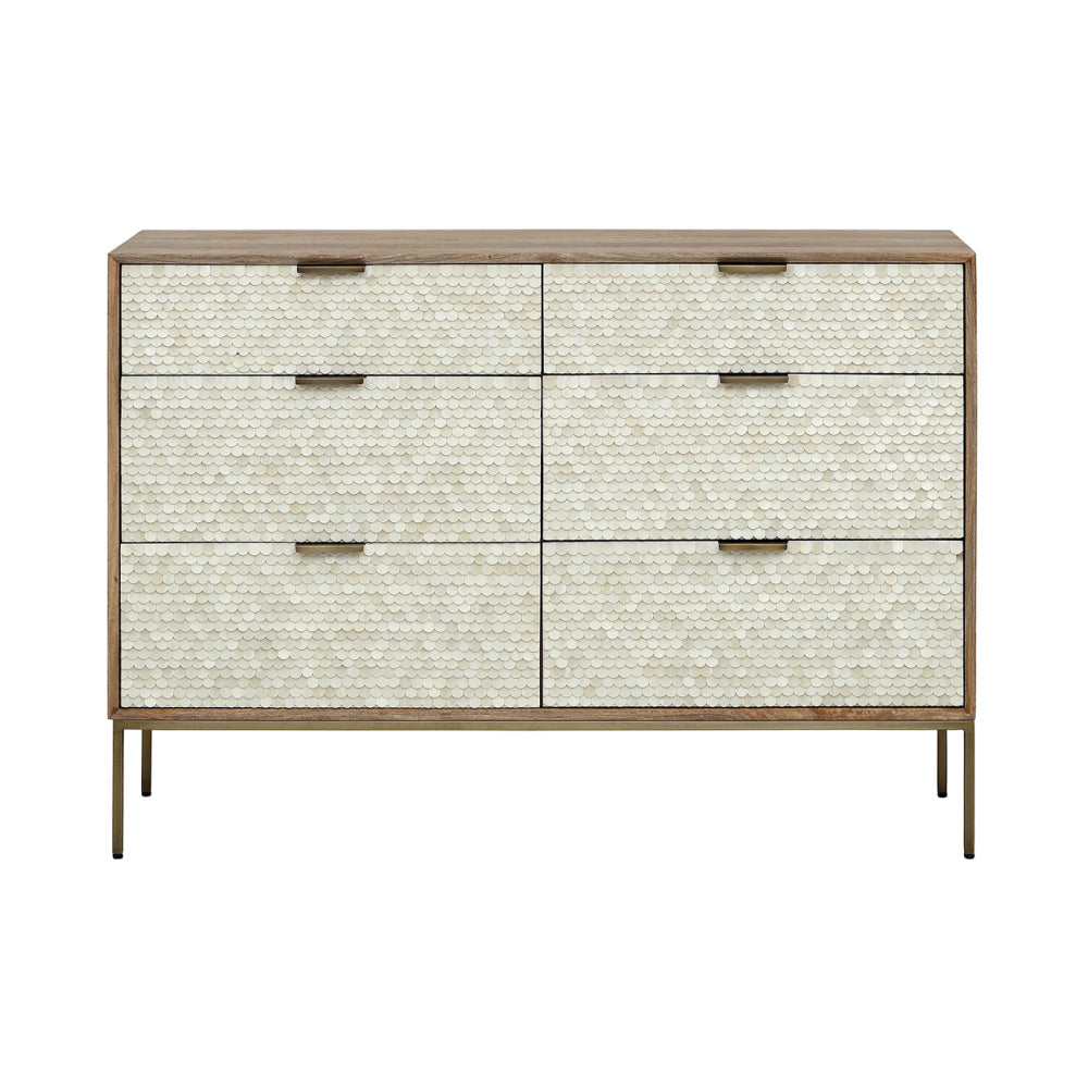 Nerida Bone Inlay Chest of Drawers