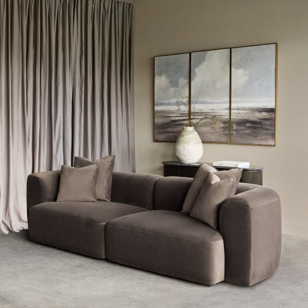 Wicklow Sofa In Brown Velvet