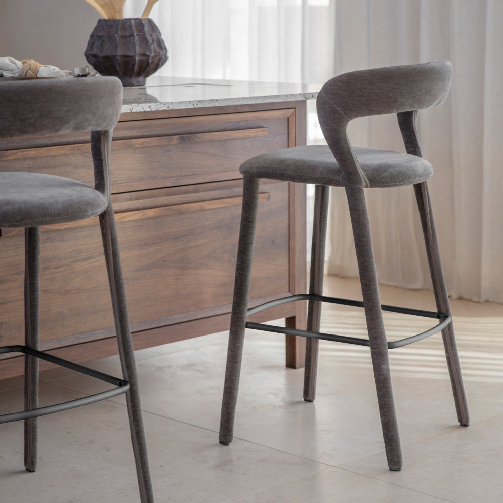 Cruise Upholstered Bar Stool Grey