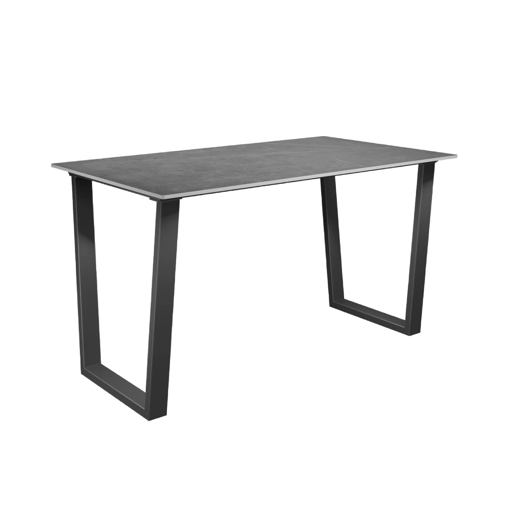 Cerutti 140cm Ceramic Dining Table Matt grey
