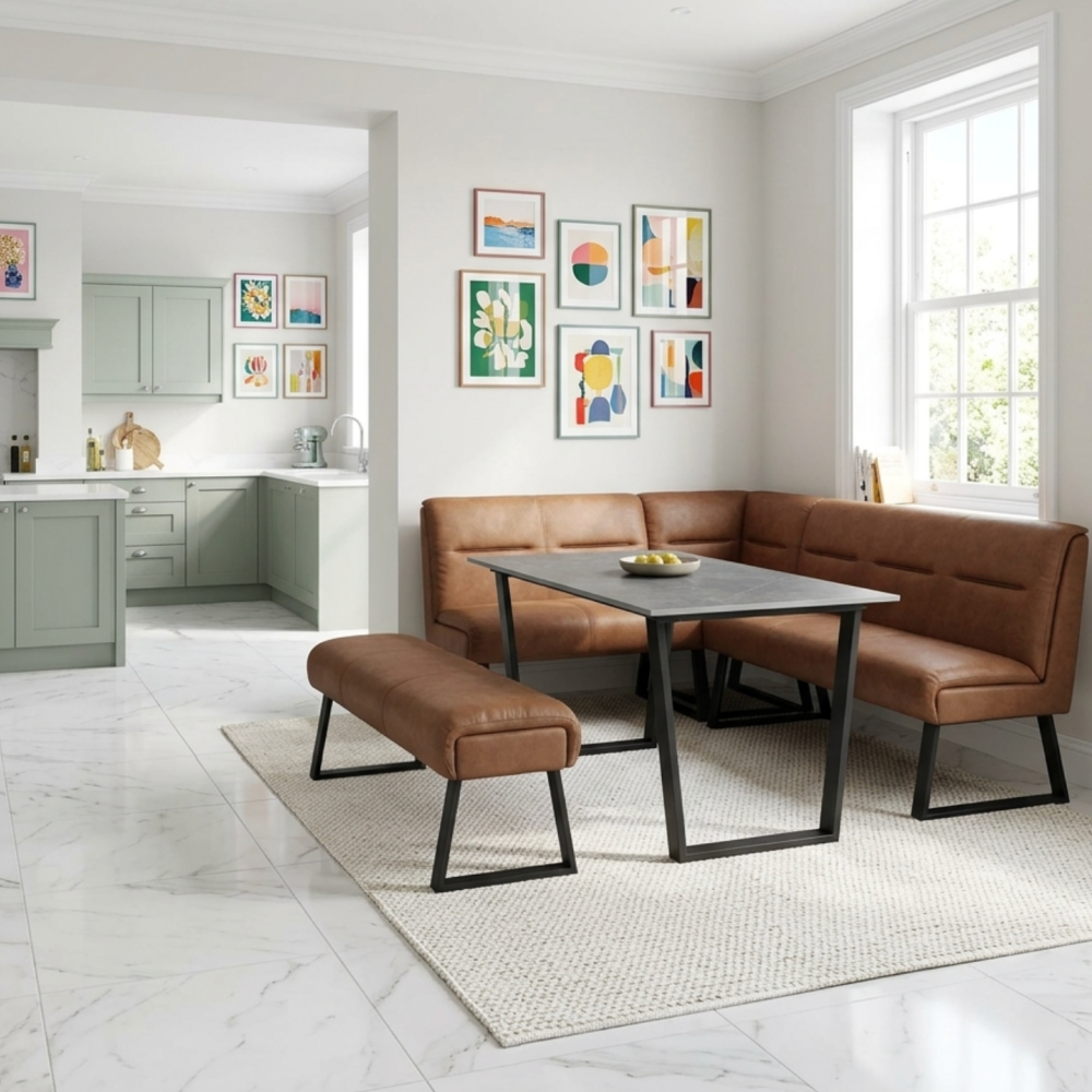 Cerutti 140cm Ceramic Dining Table Matt grey
