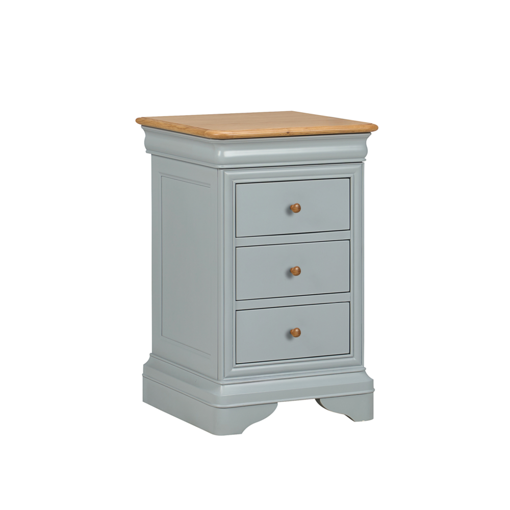W+G CHANTILLY - BEDSIDE CHEST GREY !New!