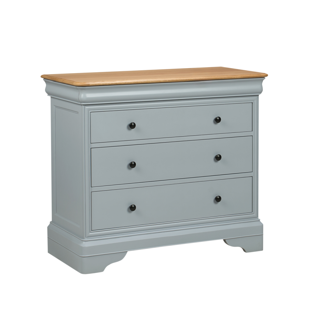 W+G CHANTILLY - 3 DRAWER CHEST GREY !New!