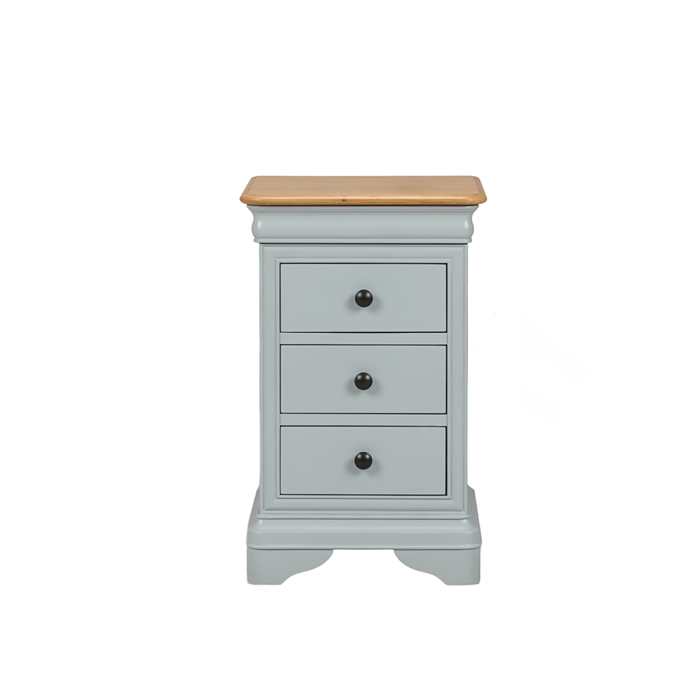 W+G CHANTILLY - BEDSIDE CHEST GREY !New!