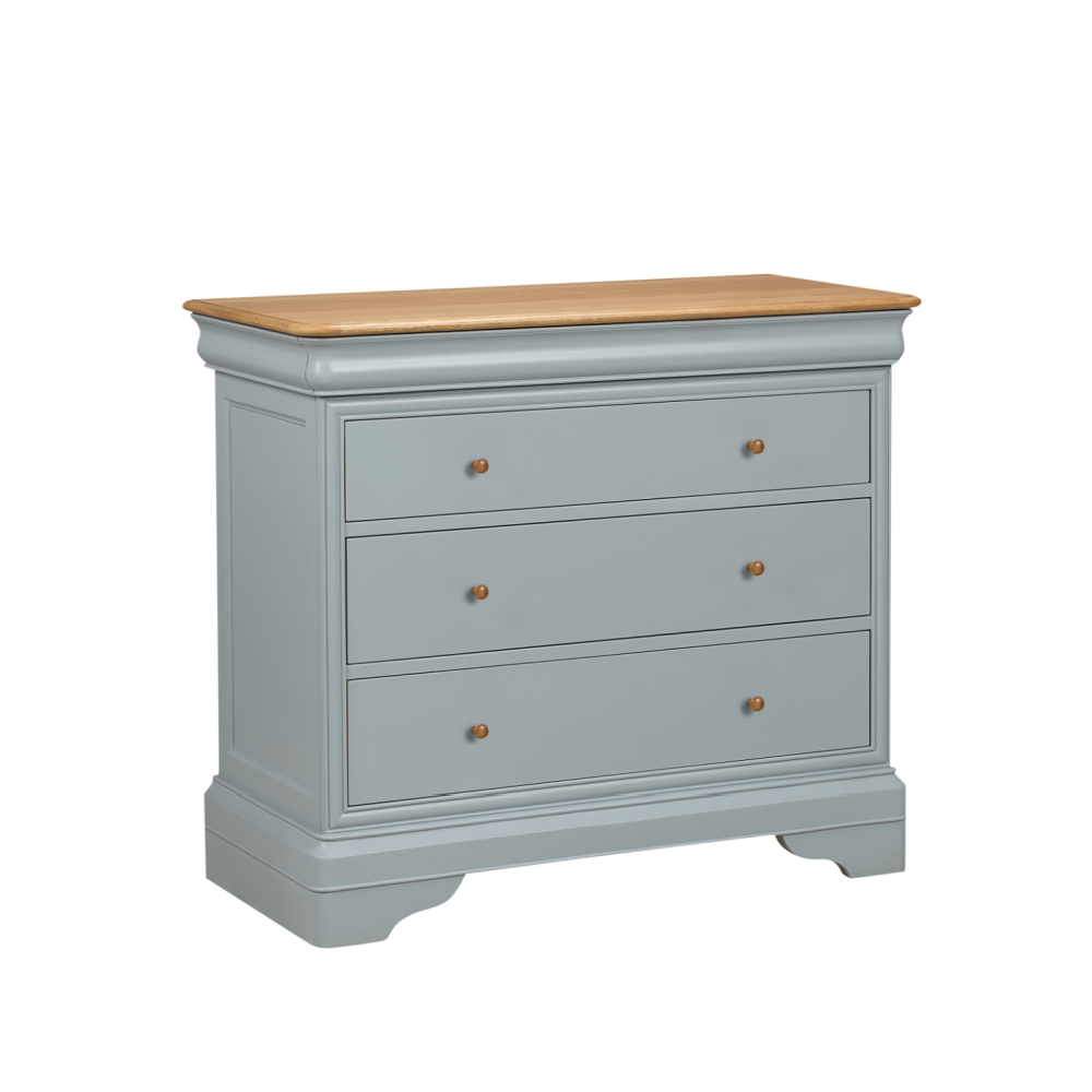 W+G CHANTILLY - 3 DRAWER CHEST GREY !New!
