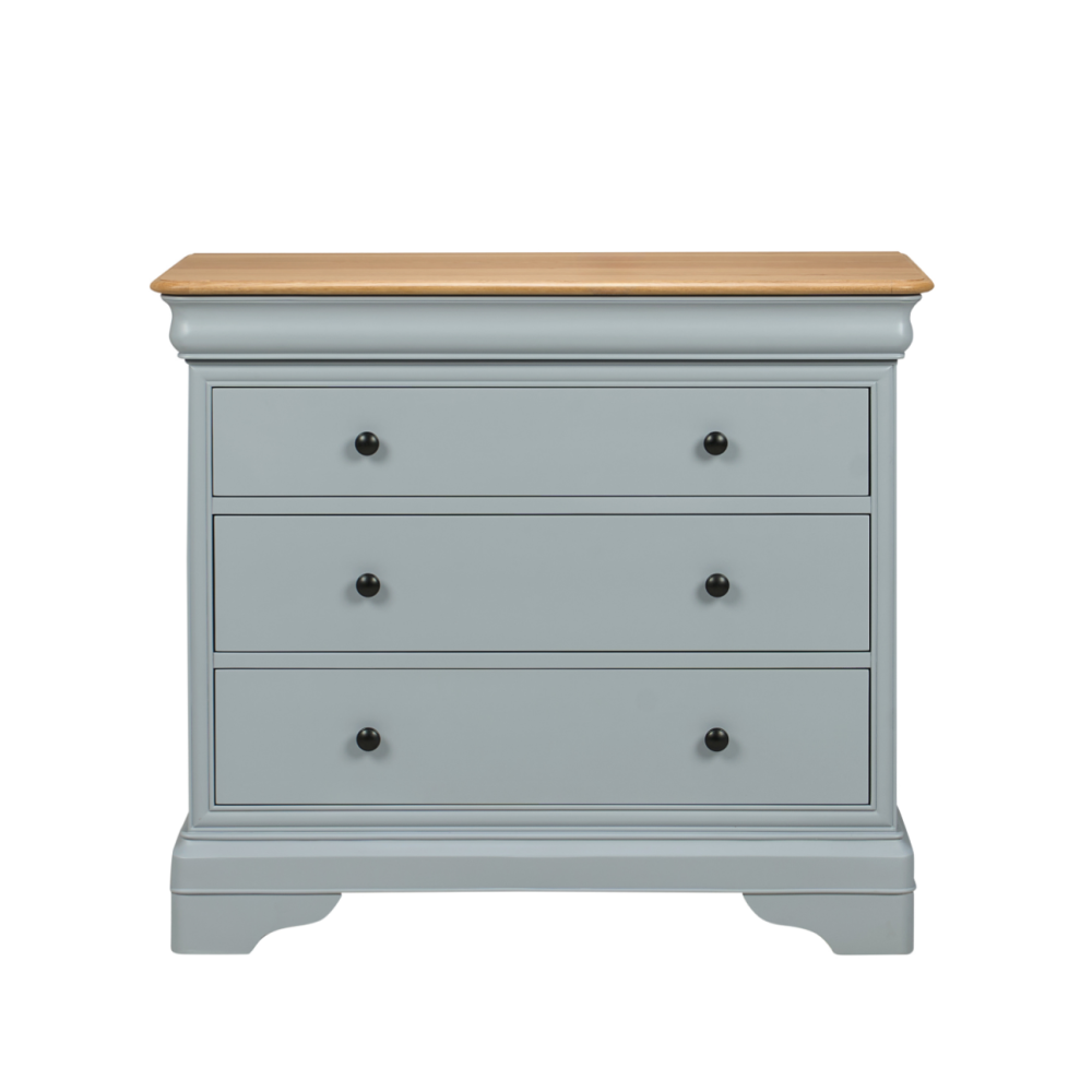 W+G CHANTILLY - 3 DRAWER CHEST GREY !New!