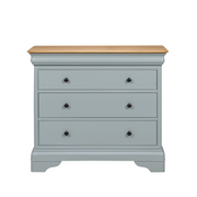 W+G CHANTILLY - 3 DRAWER CHEST GREY !New!